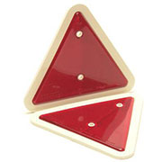Reflective Triangles: White Surround - pack 2