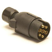 7 pin (12n) Plug: Black