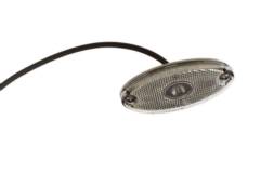 Slimline Oval Front LED Marker Lamp - 12-24v