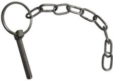 Lynch Pin & Chain: 6mm - Stainless